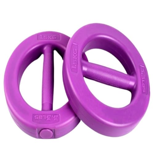 Dumbbells Ringhanteln For Frauen, Ein Paar Kleine Hanteln For Heimfitnessgeräte, Yoga-Schlankheitsarmhanteln Hantelset (Color : Multi-colored, Size : 3kg) von TCMYQS