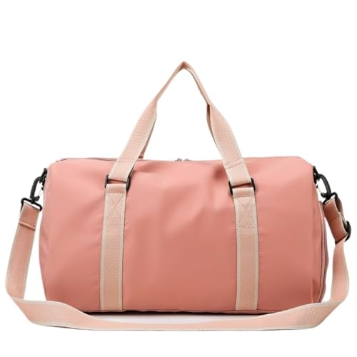 Gymbag Turnbeutel, Handreisetasche, Schulter-Sportrucksack, Trocken- Und Nasstrenn-Yogatasche Sports Bag (Color : Pink, Size : A) von TCMYQS