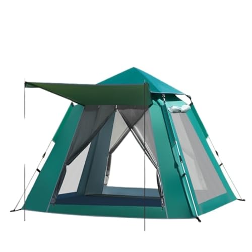Zelt Outdoor-Zelt Camping Camping Tragbares Faltbares Sonnenschutzzelt Vollautomatisches Schnellöffnungszelt Zelte (Color : Green, Size : A) von TCMYQS