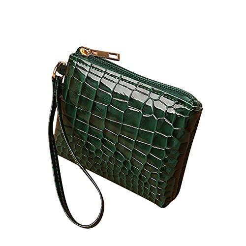 TDEOK Damen-Geldbörse, modische Tasche und sehr tragbare, leichte und große Geldbörse Klein Brieftasche (Green, One Size) von TDEOK