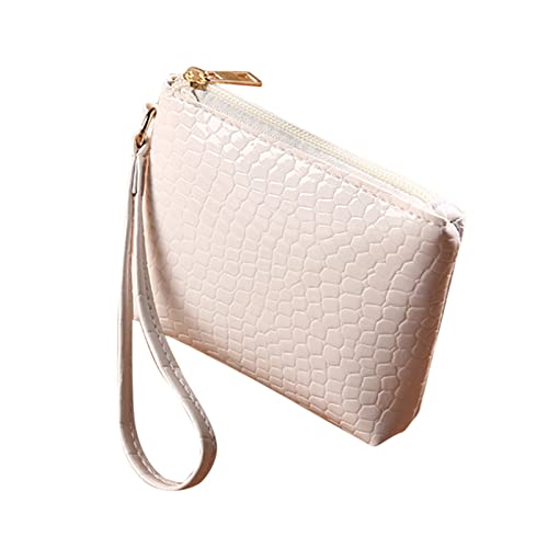 TDEOK Damen-Geldbörse, modische Tasche und sehr tragbare, leichte und große Geldbörse Klein Brieftasche (White, One Size) von TDEOK