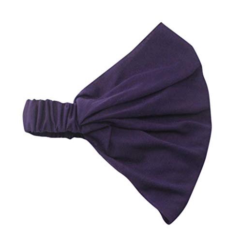 TDEOK Günstige Damen Kleidung Bandana japanische und leichte Headbands Tennisband Handgelenk (Purple, One Size) von TDEOK