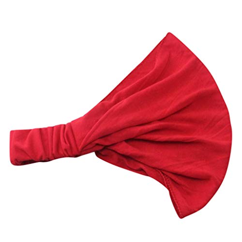 TDEOK Günstige Damen Kleidung Bandana japanische und leichte Headbands Tennisband Handgelenk (Red, One Size) von TDEOK