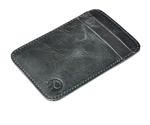 TDEOK Id schlanke Pouch Handtasche für eine kleine Tasche für eine Tasche Credit Black Geldbörse Geldbörsen Herren Klein Glattleder (Black, One Size) von TDEOK