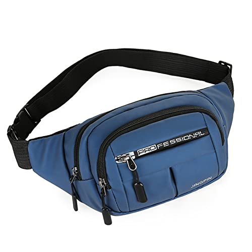 TDEOK Männer und Frauen Mode Kapazität Umhängetasche einfache lässige Schultertasche Gürteltasche Hüfttaschen Outdoor (Blue, One Size) von TDEOK