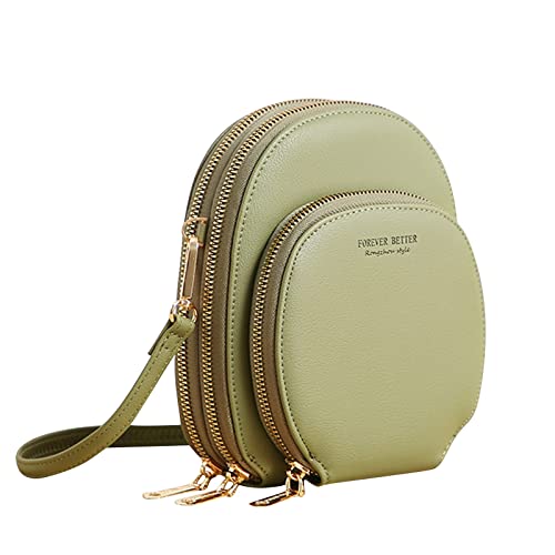TDEOK Mode Tasche Unisex Große Kapazität Tasche Mode Tragbare Umhängetasche Umhängetasche Klein Brieftasche (Green, One Size) von TDEOK