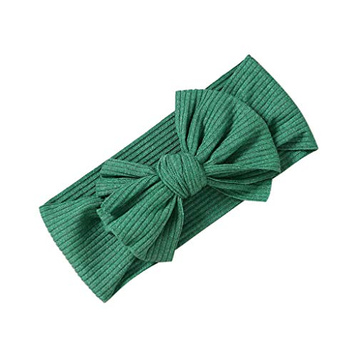 TDEOK Sportstirnbänder Damen Winter Feste Haarbänder für Kinder Haarzubehör Schweißband Herren Schmal (Green, One Size) von TDEOK