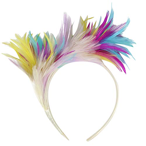 TDEOK Stirnband Unter Reithelm Haarreif Frauen Hochzeit Faschingsparty-Headband Schweißbänder Arm (White, One Size) von TDEOK