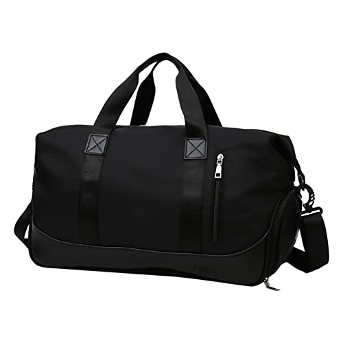 TDEOK Taschen für Frauen Handgepäck Reisetasche Sporttasche Sporttasche Reisetasche für Frauen Taschen Damen Groß Shopper (Black, One Size) von TDEOK