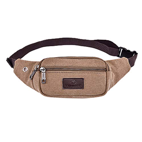 TDEOK Umhängetasche für die umgebende Schulter Unisex Mode Sporttasche 2019 Hüfttaschen Outdoor (Brown, One Size) von TDEOK