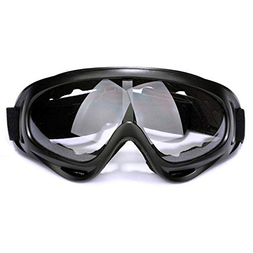 TEAFIRST Herren-Winter-Skibrille, Anti-Beschlag-Gläser, UV-Snowboard, Schneemobil, Motorrad (transparent, 18,5 x 8,5 cm) von TEAFIRST