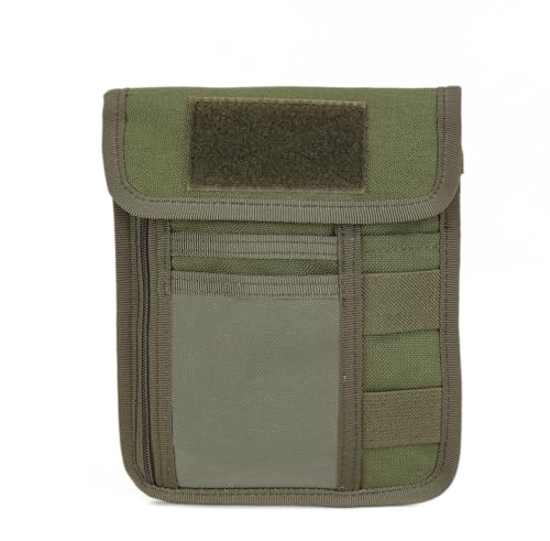 Versteckte Reisebrieftasche, RFID-blockierend, Reisepasshalter, Diebstahlschutz, Grün (Army Green), 19×15cm, Taktisch von TEAFIRST