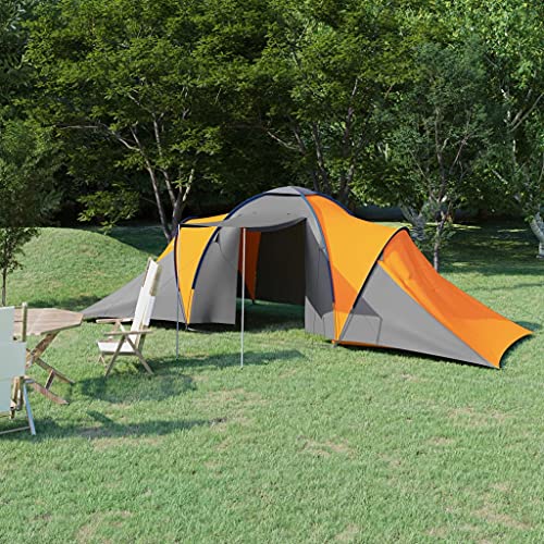 Dieser Artikel: Campingzelt für 6 Personen, Grau und Orange von TECHPO