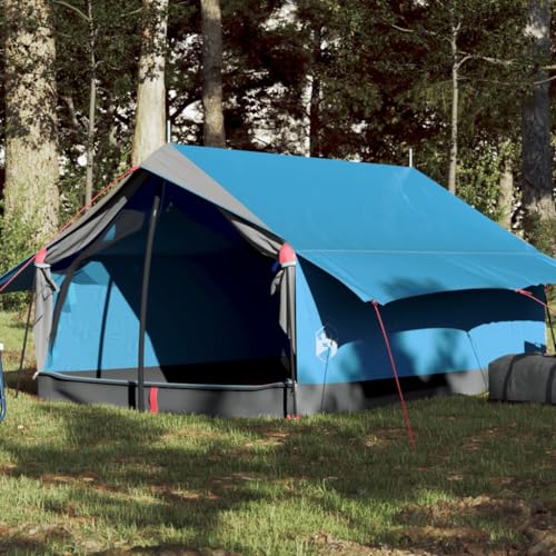 Furniture Home Tools Campingzelt 2 Personen Blau 193x122x96cm 185T Taft von TECHPO