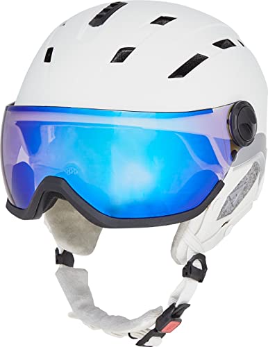TECNOPRO Herren Pulse HS-016 Visor Photochromic Ski-helme, White/Chrome, S/M von TECNOPRO