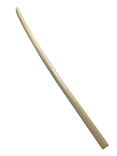 TEKKA BUDO Bokken Weißeiche - 101 cm mit Tsuba - Japanisches Holzschwert hell - Trainingsschwert Aikido Kobudo Kampfsport von TEKKA BUDO