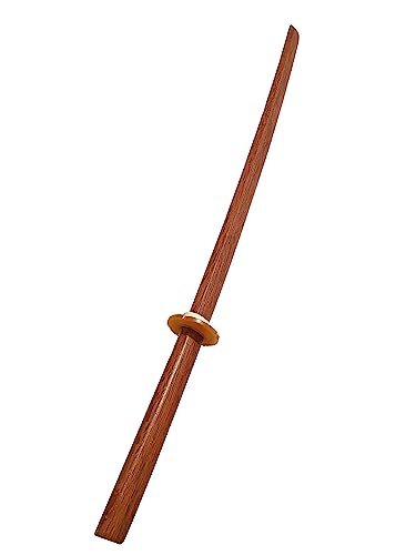 TEKKA BUDO Bokken aus Roteiche - 100 cm mit Tsuba - Trainingsschwert Japanisch - Holzschwert Aikido, Iaido, Kempo, Kobudo, Kampfkunst von TEKKA BUDO