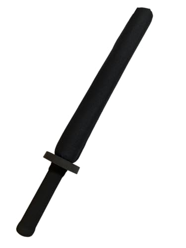 TEKKA BUDO Chanbara Tanto Trainingsschwert 44 cm - Schaumstoff Übungsschwert gepolstert - schwarz von TEKKA BUDO