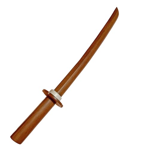 TEKKA BUDO Shoto aus Roteiche - 54 cm mit Tsuba - Kurzschwert Japanisch - Holzschwert Aikido, Iaido, Kempo, Kobudo, Kampfkunst Trainingsschwert von TEKKA BUDO