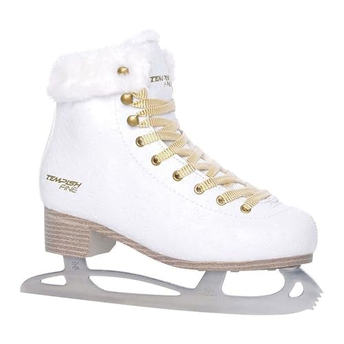 TEMPISH Damen FINE Schlittschuh Kunstfell | Eiskunstlauf | Freizeit | bequem & warm I weiß, 42 von TEMPISH