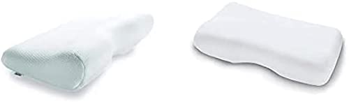 TEMPUR Millennium Kopfkissen Memory Foam ergonomisches Nackenstützkissen für Rückenschläfer, Weiß, S Jersey-Bezug für SCHLAFKISSEN Millennium/Original S/M/L/XL Weiss von TEMPUR