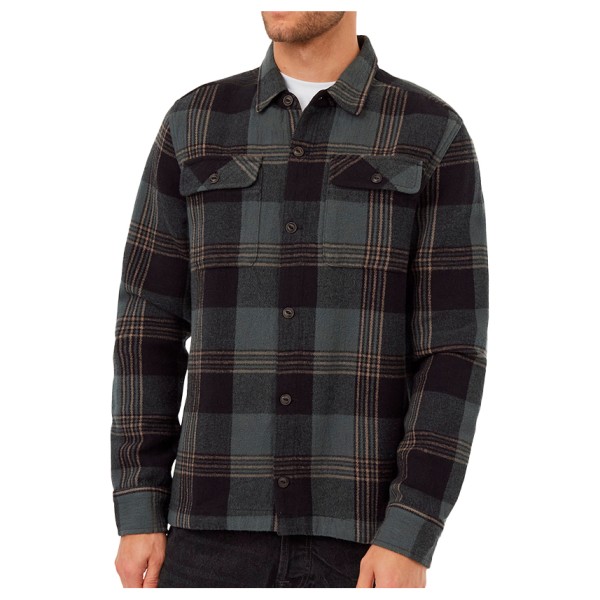 tentree - Heavy Weight Flannel Jacket - Hemd Gr L;M;S;XL schwarz von TENTREE