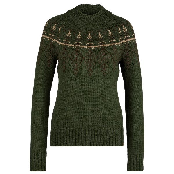 tentree - Women's Highline Wool Intarsia Sweater - Pullover Gr L;XL beige;oliv von TENTREE