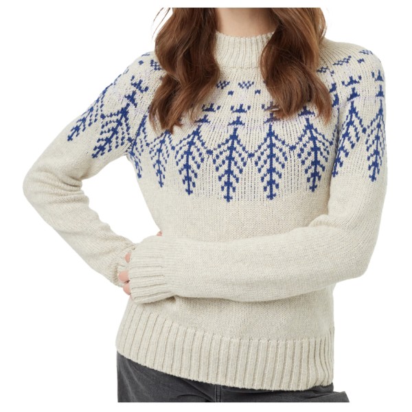 tentree - Women's Highline Wool Intarsia Sweater - Pullover Gr L beige von TENTREE