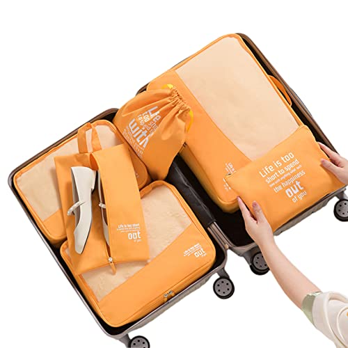 Reisegepäck-Set mit Schuhen, wasserdicht, Toilettenartikel für Kleidung, Aufbewahrungsbehälter, Gepäck-Set, 6 Stück von TERNCOEW