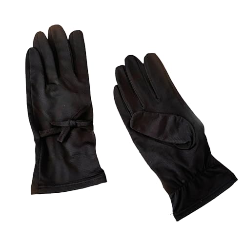 TERNCOEW Kühlende Handschuhe für Damen, UV-Schutz, Eisseide, Handhandschuhe mit Schleife, für Outdoor-Sport, Radfahren, Angeln, kühlende Handbekleidung, atmungsaktive Handschuhe für Sport von TERNCOEW