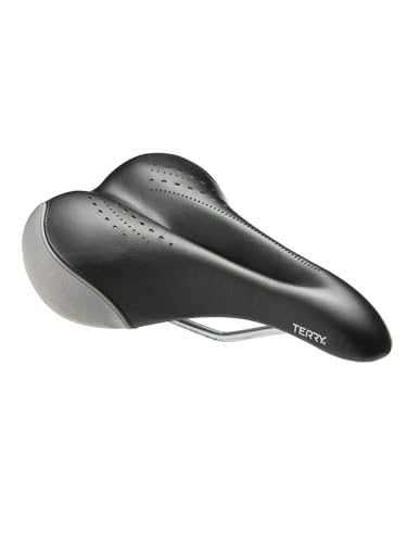 Terry Herren Fahrradsattel Liberator Y Elite – Fahrradsitz für den Elite Touring Rider für ganztägigen Komfort mit Premium-Funktionen – Schwarz/Nachtlicht von TERRY