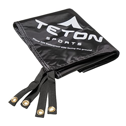 TETON Sports Unisex-Erwachsene Zeltboden, schwarz, Mountain Ultra 1 Footprint/ 76" x 27.5" von TETON Sports