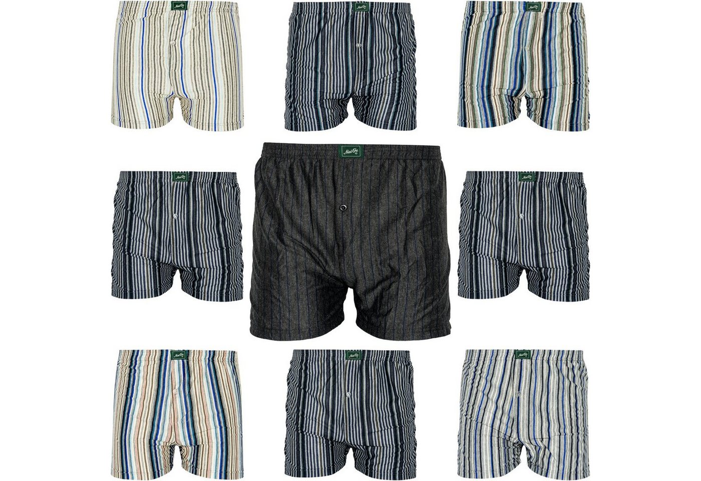 TEXEMP Boxershorts »10er Pack Herren Boxershorts Microfaser Retroshorts Unterhose Unterwäsche Trunks Boxer Shorts Underwear M-3XL« (Packung, 10er-Pack) von TEXEMP