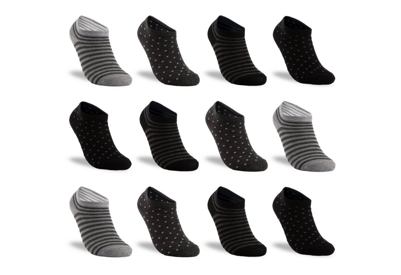TEXEMP Sneakersocken 6, 12, 18 Paar Damen Sneaker Socken Kinder Baumwolle Freizeit Sport (Packung, 12-Paar) 90% Baumwolle von TEXEMP