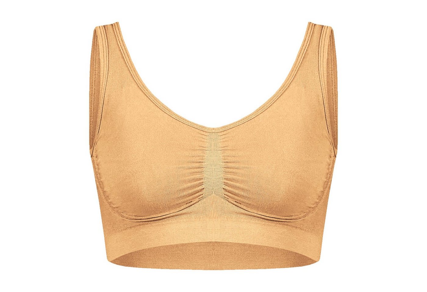 TEXEMP Sport-BH Sport-BH Bustier Fitness Unterwäsche Nahtlos Bra Gym Yoga Top (1-tlg) Atmungsaktiv & Hautsympathisch von TEXEMP