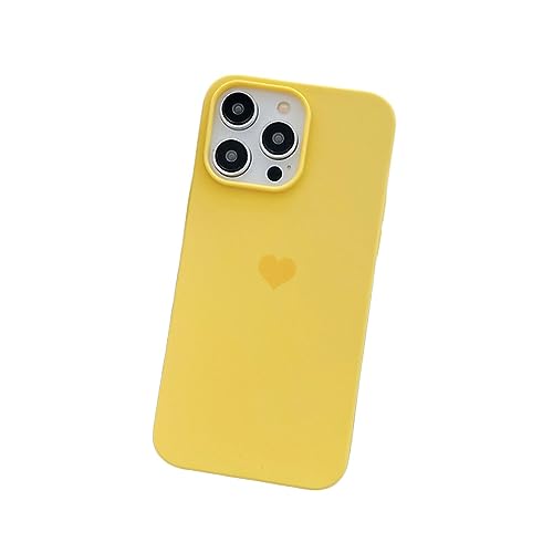 TEidea Handyhülle Niedliche Süßigkeitenfarbe Herz -Silikon -Handy -Hülle Für iPhone 13 12 11 14 Pro Max Mini Xr Xs, Weiche TPU -Rückenabdeckung-Für iPhone 11-Gelb von TEidea