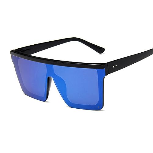 TEidea Sonnenbrille Vintage Square Sonnenbrille Für Frauen: Viele Töne Uv400 Mirror Objektiv Mode Eyewear-Schwarz Blau von TEidea