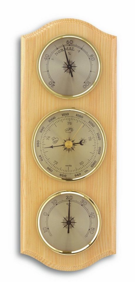 TFA Dostmann TFA 20.1000 Analog aus Massivholz mit Thermometer Hygrometer Barometer Wetterstation von TFA Dostmann
