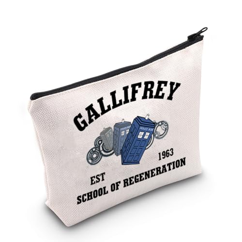 TGBJE Gallifrey School of Regeneration Make-up-Tasche mit Reißverschluss, Motiv: Doctor Movie TV Show, Police Box 1963 Tasche, Alle von TGBJE
