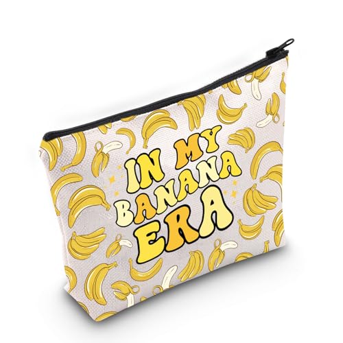 TGBJE Kosmetiktasche mit Aufschrift "In My Banana Era", Geschenk für Bananenliebhaber, mit Reißverschluss, Motiv: tropische Früchte, Banana Era Tasche, Alle von TGBJE
