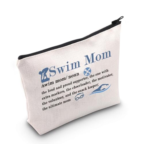 TGBJE Make-up-Tasche für Schwimmer, Schwimmtrainer, inspirierendes Geschenk für Schwimmer, mit Reißverschluss, Geschenk für Schwimmliebhaber, Schwimmtasche für Mütter, Alle von TGBJE