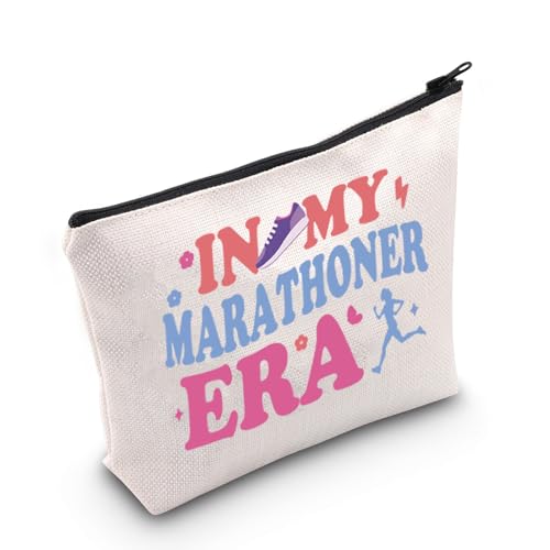 TGBJE Marathonläufer-Make-up-Tasche, Geschenk für die laufende Mutter, Geschenk in meiner Marathoner-Ära, Kosmetiktasche mit Reißverschluss, Geschenk für Laufliebhaber, Marathoner Era Tasche, Alle von TGBJE