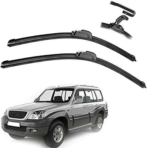 2 Stück/Set Frontscheibe Scheibenwischerblätter Bürstenschneider Zubehör für Hyundai für Terracan 2001 2002 2003 2004 2005 2006 2007 Scheibenwischer von TGCXHRF