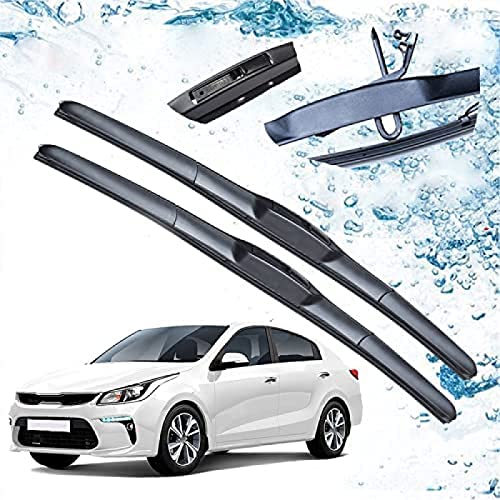 Scheibenwischer für KIA für Rio 4 für X-Line 2017 2018 2019 2020 Frontscheibe Scheibenwischerblattbürsten Autozubehör HJ Hook von TGCXHRF