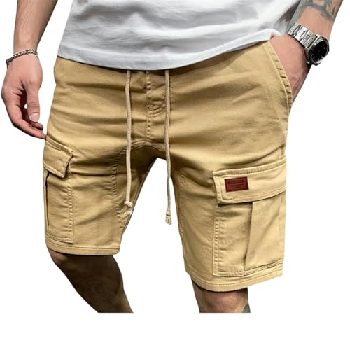 TGGOHIGH Kurze Hosen Herren -Shorts Hosen Männliche Sommer Atmungsable Fitness Streetwear-E Typ 1-XL von TGGOHIGH