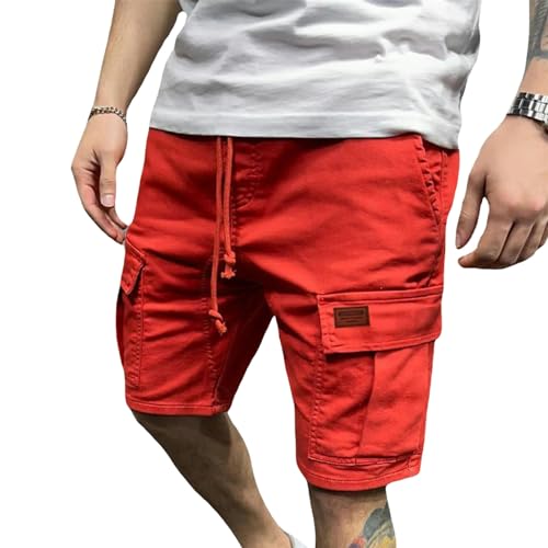 TGGOHIGH Kurze Hosen Herren -Shorts Hosen Männliche Sommer Atmungsable Fitness Streetwear-E Typ 4-XL von TGGOHIGH