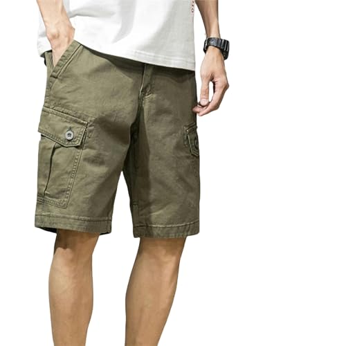 TGGOHIGH Kurze Hosen Herren -Shorts Hosen Männliche Sommer Atmungsable Fitness Streetwear-Grün-L von TGGOHIGH