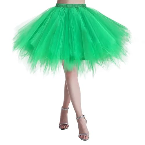 TGGOHIGH Tüllrock Damen Vintage Tüll Rock Erwachsene Fancy Ballett Tanz Kleidung Party Kleid Mini Rock-h-XL von TGGOHIGH