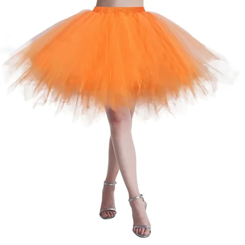 TGGOHIGH Tüllrock Damen Vintage Tüll Rock Erwachsene Fancy Ballett Tanz Kleidung Party Kleid Mini Rock-s-m von TGGOHIGH