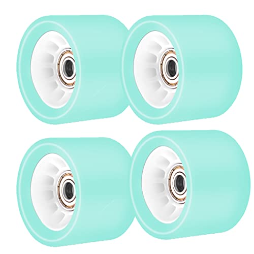 TGHY 4 Skateboard-Räder und Kugellager Longboard-Räder Skateboard-Räder Set, Quad-Skateboard-Räder 60 mm 78A, Grün von TGHY